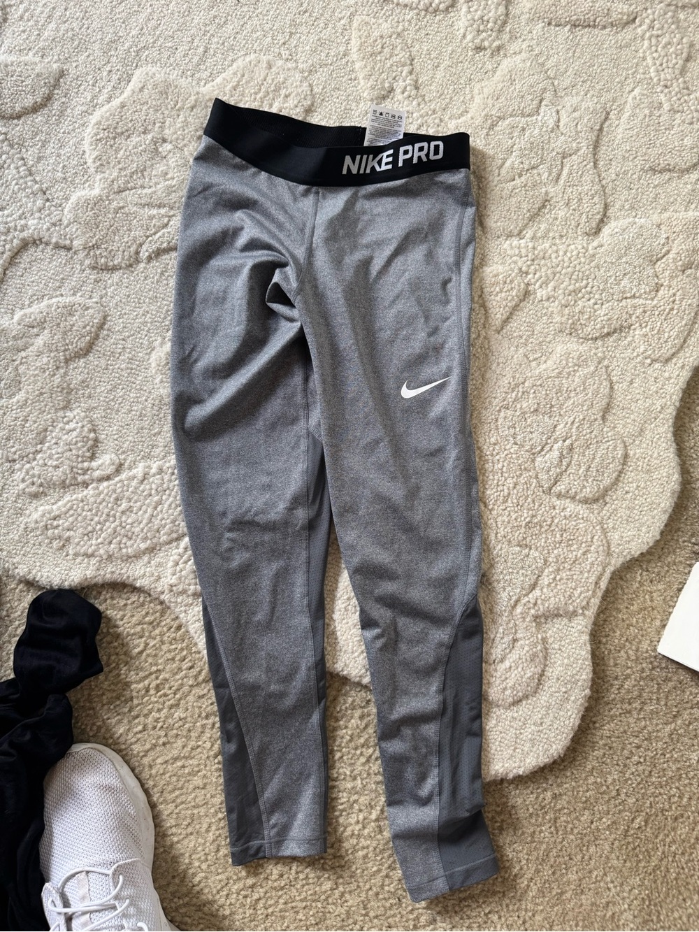 Nike Pro Gray Compression Leggings - small